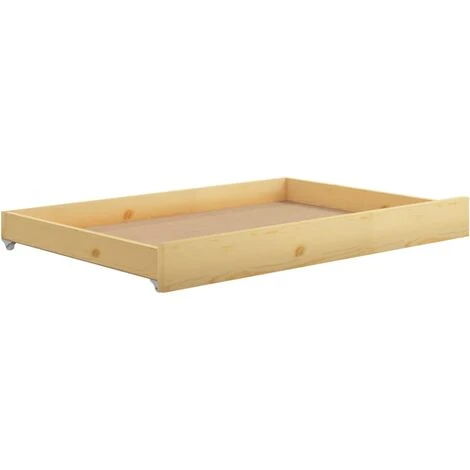 Lot De 2 Tiroirs De Lit Style Classique - Bois De Pin Massif BV721450 - BonneVie – Image 3