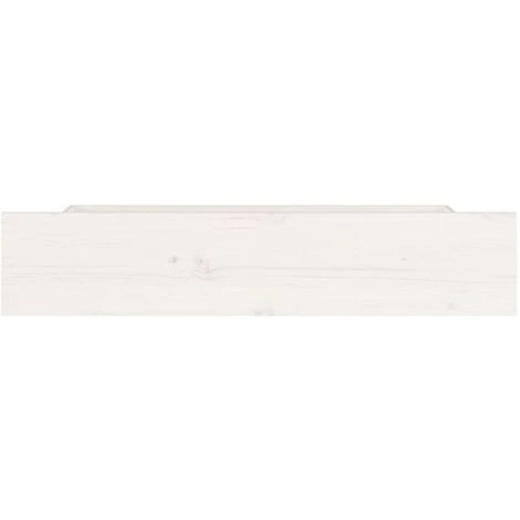 Lot De 4 Tiroirs De Lit Style Classique - Blanc Bois De Pin Massif BV117712 - BonneVie â Image 3