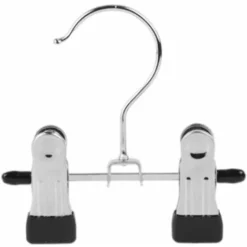 Cintre Réglable à Double Pince Pour Pantalons, Bottes, Jupe, Cintre Avec Pince Antidérapante économiser De L'espace