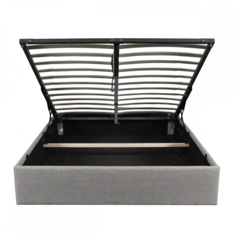 Lit Coffre GENOA 160x200 + 1 Sommier / Gris Clair/ 210,5x169x30 â Image 5