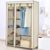 GUOYIHUA® Armoire De Rangement, Penderie De Vêtement Pliable En Tissu Non-tissé, 110 X 45 X 175 Cm, Beige