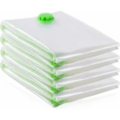 Sacs De Rangement Extra-Larges Sous Vide 4-Pack Géants [130x100cm] Pour Vêtements, Couettes/Literie (4 Pièces (XL))