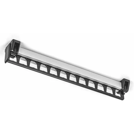 Porte-vĂȘtements Armoire Garde-Robe Extractible Coulissant Pour Cintre Support Portemanteau For Pour 12 Cintres Longueur 312 Mm Lot De 2 â Image 4
