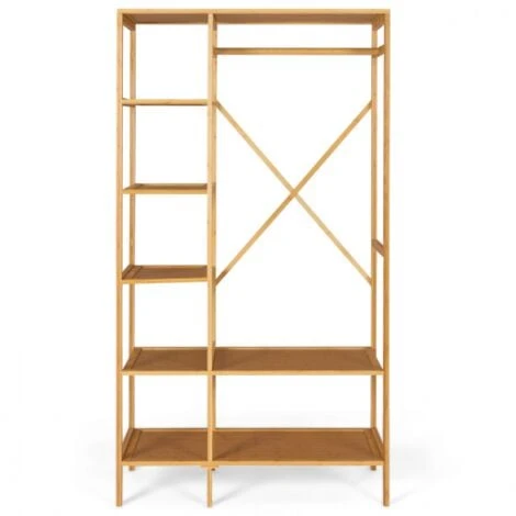 Dressing Penderie étagère ISALYS Effet Bambou – Image 3