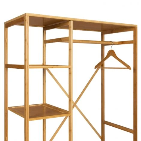 Dressing Penderie étagère ISALYS Effet Bambou – Image 5