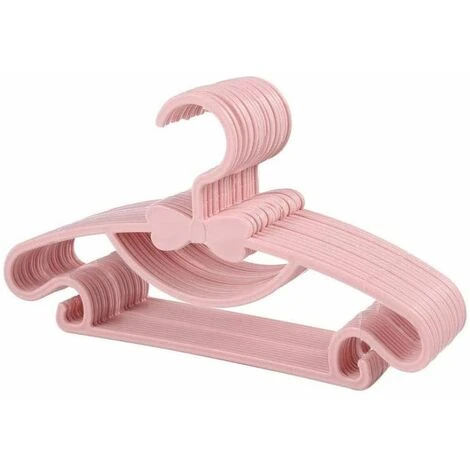 Cintres Pour Enfants, Cintres En Plastique Pour Enfants, Cintres Antidérapants Pour Bébé, Ensemble De Cintres Pour Bébé, Pour Vêtements De Garde-robe, (rose, 20 Pièces)