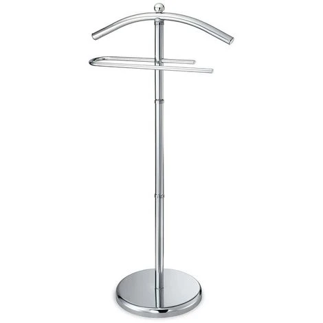 Valet De Nuit En Métal Argenté