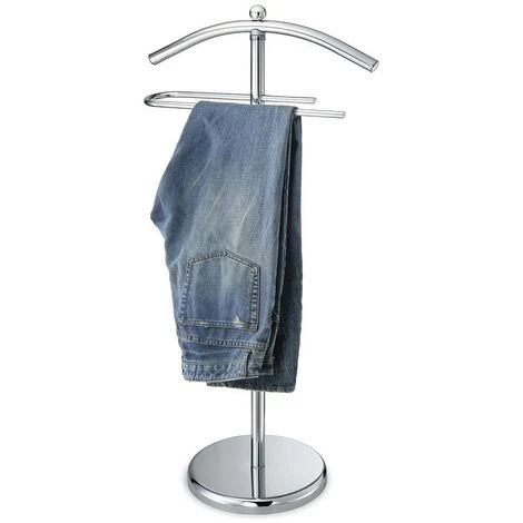 Valet De Nuit En Métal Argenté – Image 3