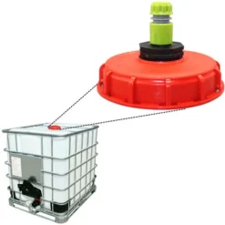 Filtre De Couverture En Nylon Lavable IBC Avec Couvercle Pour Couvercle 163 Avec Raccord De Remplissage D'eau 12 Mm