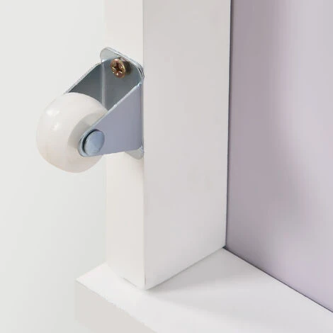 2 Pièces Grands Tiroirs à Roulettes Rangement Sous Le Lit Blanc – Image 4